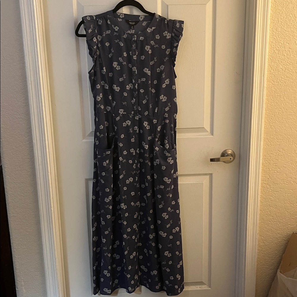 Simply Vera Vera Wang Blue Floral Dress